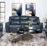 Sloane Blue Reclining Sofa - Ornate Home