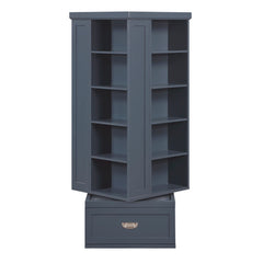 Sloane Blue Swivel Bookcase - Ornate Home