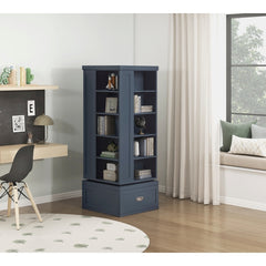 Sloane Blue Swivel Bookcase - Ornate Home