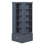 Sloane Blue Swivel Bookcase - Ornate Home