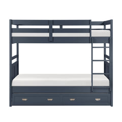 Sloane Blue Twin Bunk Bed - Ornate Home