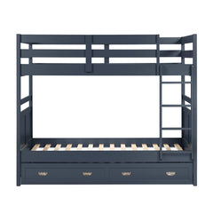 Sloane Blue Twin Bunk Bed - Ornate Home