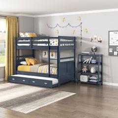 Sloane Blue Twin Bunk Bed - Ornate Home
