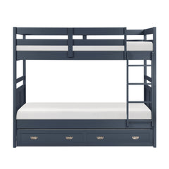 Sloane Blue Twin Bunk Bed - Ornate Home
