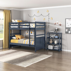 Sloane Blue Twin Bunk Bed - Ornate Home