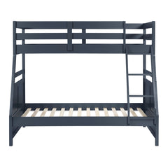 Sloane Blue Twin/Full Bunk Bed - Ornate Home