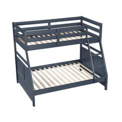 Sloane Blue Twin/Full Bunk Bed - Ornate Home