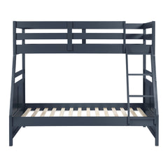 Sloane Blue Twin/Full Bunk Bed - Ornate Home