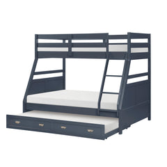 Sloane Blue Twin/Full Bunk Bed - Ornate Home