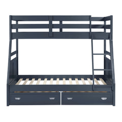 Sloane Blue Twin/Full Bunk Bed - Ornate Home