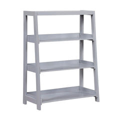 Sloane Gray 3 Fixed Shelves Bookcase - Ornate Home
