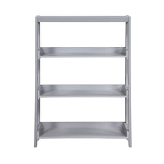 Sloane Gray 3 Fixed Shelves Bookcase - Ornate Home