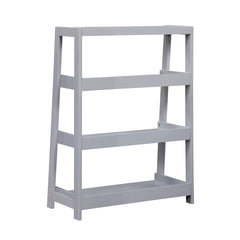 Sloane Gray 3 Fixed Shelves Bookcase - Ornate Home