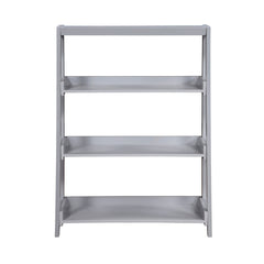 Sloane Gray 3 Fixed Shelves Bookcase - Ornate Home