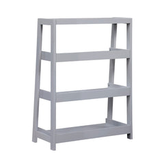 Sloane Gray 3 Fixed Shelves Bookcase - Ornate Home