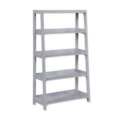 Sloane Gray 4 Fixed Shelves Bookcase - Ornate Home