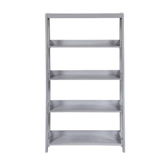 Sloane Gray 4 Fixed Shelves Bookcase - Ornate Home