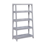 Sloane Gray 4 Fixed Shelves Bookcase - Ornate Home