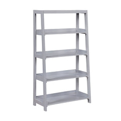 Sloane Gray 4 Fixed Shelves Bookcase - Ornate Home