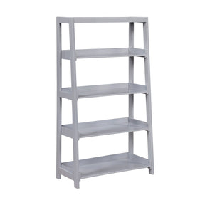Sloane Gray 4 Fixed Shelves Bookcase - Ornate Home