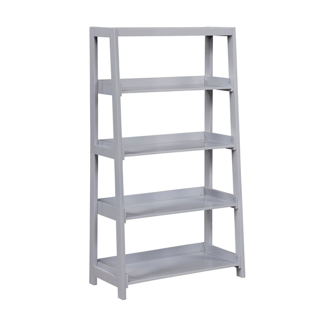 Sloane Gray 4 Fixed Shelves Bookcase - Ornate Home