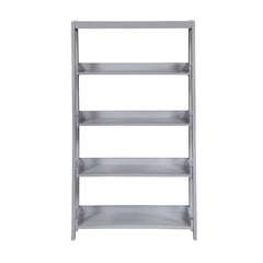Sloane Gray 4 Fixed Shelves Bookcase - Ornate Home