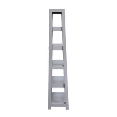 Sloane Gray 5 Fixed Shelves Bookcase - Ornate Home