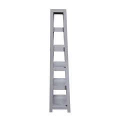 Sloane Gray 5 Fixed Shelves Bookcase - Ornate Home