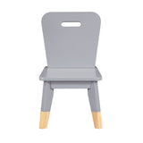 Sloane Gray 5-Piece Pack Children Table And Chairs Set - Ornate Home