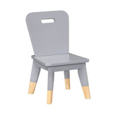 Sloane Gray 5-Piece Pack Children Table And Chairs Set - Ornate Home