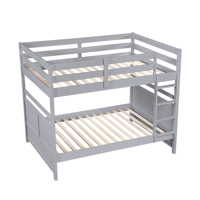 Sloane Gray Full Bunk Bed - Ornate Home