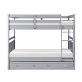 Sloane Gray Full Bunk Bed - Ornate Home