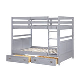Sloane Gray Full Bunk Bed - Ornate Home