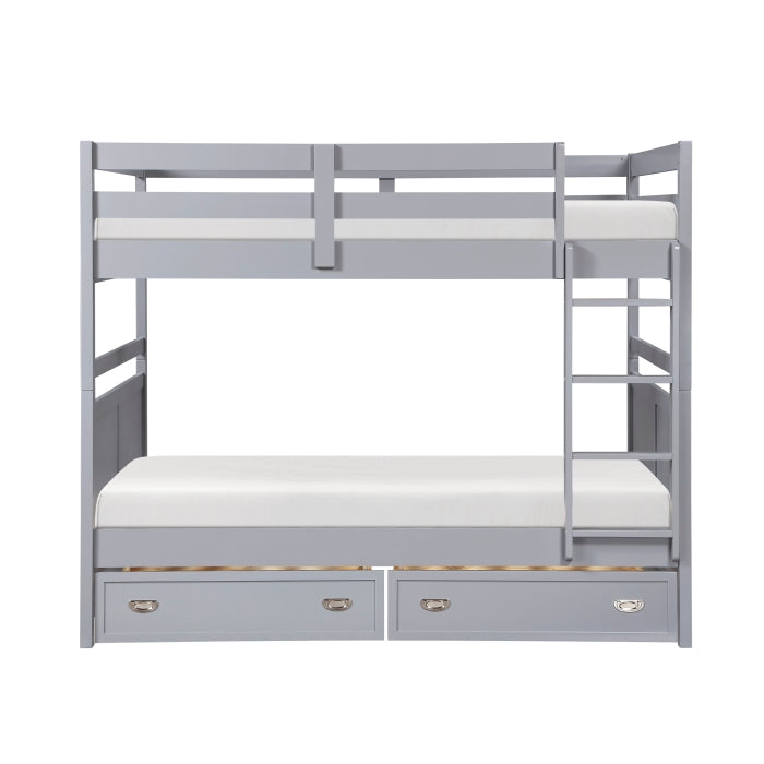 Sloane Gray Full Bunk Bed - Ornate Home