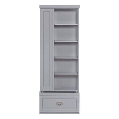 Sloane Gray Swivel Bookcase - Ornate Home