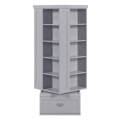 Sloane Gray Swivel Bookcase - Ornate Home