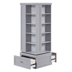 Sloane Gray Swivel Bookcase - Ornate Home