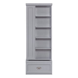 Sloane Gray Swivel Bookcase - Ornate Home