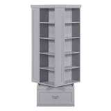 Sloane Gray Swivel Bookcase - Ornate Home