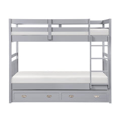 Sloane Gray Twin Bunk Bed - Ornate Home