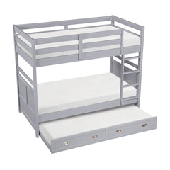 Sloane Gray Twin Bunk Bed - Ornate Home