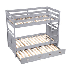 Sloane Gray Twin Bunk Bed - Ornate Home