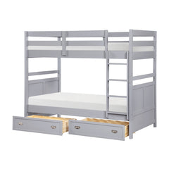 Sloane Gray Twin Bunk Bed - Ornate Home