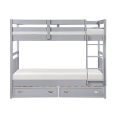 Sloane Gray Twin Bunk Bed - Ornate Home