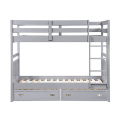 Sloane Gray Twin Bunk Bed - Ornate Home