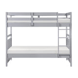 Sloane Gray Twin Bunk Bed - Ornate Home