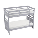 Sloane Gray Twin Bunk Bed - Ornate Home
