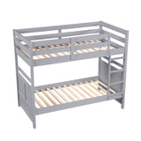 Sloane Gray Twin Bunk Bed - Ornate Home
