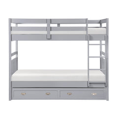 Sloane Gray Twin Bunk Bed - Ornate Home