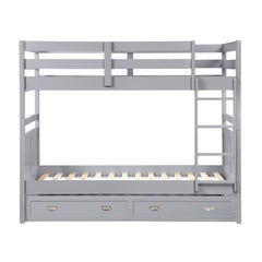 Sloane Gray Twin Bunk Bed - Ornate Home